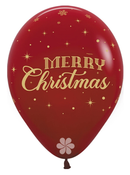 12" SEMPERTEX MERRY CHRISTMAS WINTER FASHION ASSORTMENT LATEX (25 PER PACK)