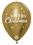 12" SEMPERTEX MERRY CHRISTMAS WINTER REFLEX ASSORTMENT LATEX (25 PER PACK)