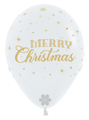 12" SEMPERTEX MERRY CHRISTMAS WINTER FASHION ASSORTMENT LATEX (25 PER PACK)