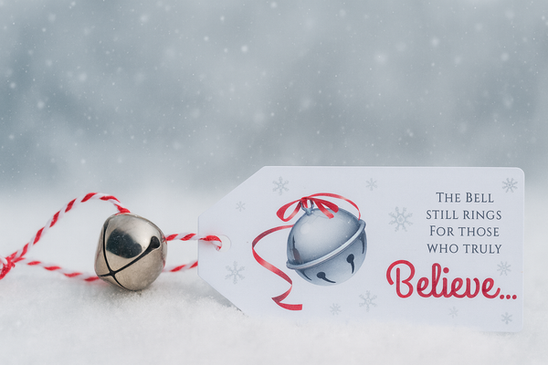 10 CHRISTMAS BELLS WITH CHRISTMAS CARD