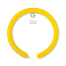 2" GEMAR MODELLING BALLOONS YELLOW