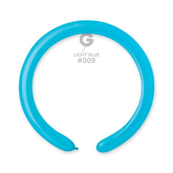 260G GEMAR MODELLING BALLOONS LIGHT BLUE