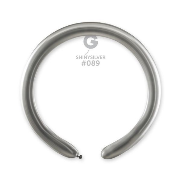260G GEMAR MODELLING BALLOONS SHINY SILVER