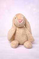 PLUSH TOY: CREAM PLUSH BABY BUNNY TEDDY TOY 30CM