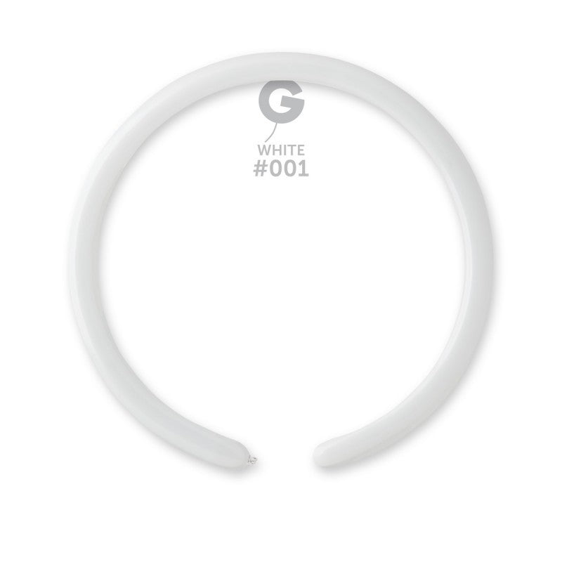 160G GEMAR MODELLING BALLOONS WHITE