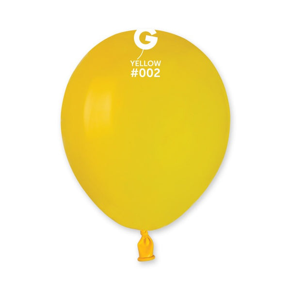 5" GEMAR YELLOW #002 LATEX (50 PER PACK)