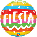 Qualatex 10244 18" Round Fiesta Stripes Foil