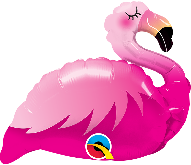 Qualatex 10464 14" MINI PINK FLAMINGO FOIL
