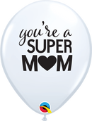 11" ROUND SIMPLY SUPER MOM LATEX (25 PER BAG)