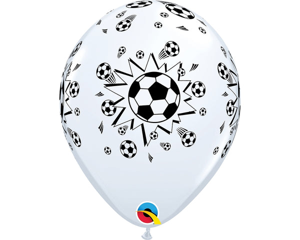 11" Round White Soccer Ball