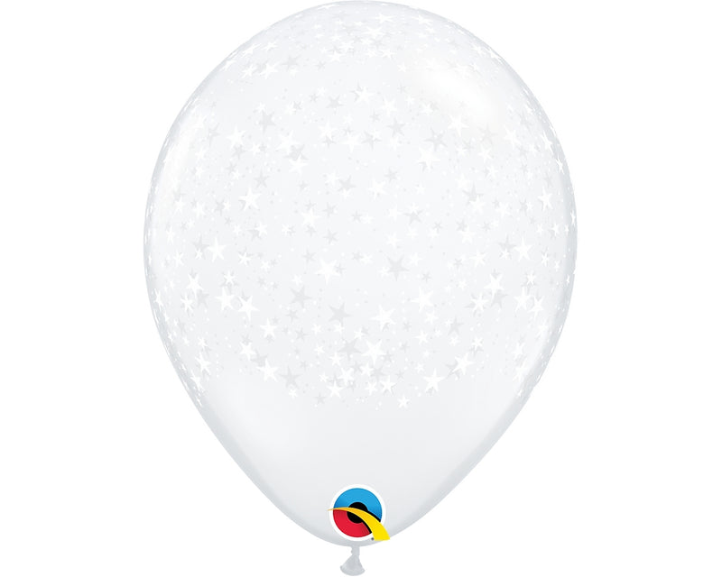 Qualatex 12030 Diamond Clear Stars Latex