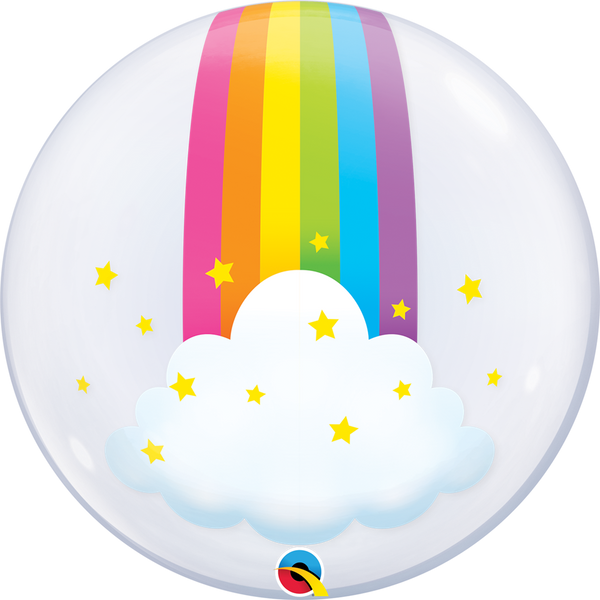 Qualatex 13036 Deco Bubble Rainbow Clouds