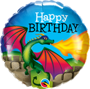Qualatex 13314 Birthday Dragon Foil