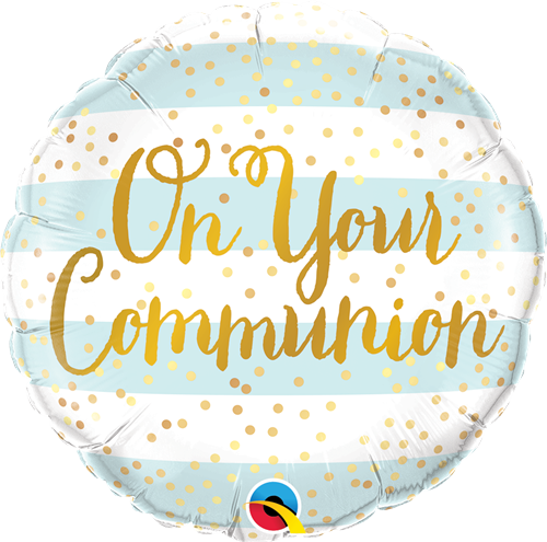Qualatex 13445 On Your Communion Blue Foil