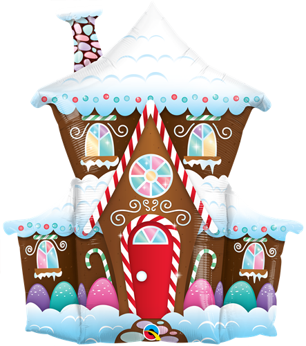 Qualatex 14945 37" Gingerbread House Foil