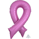 36" PINK RIBBON (CANCER SUPPORT) SUPERSHAPE FOIL