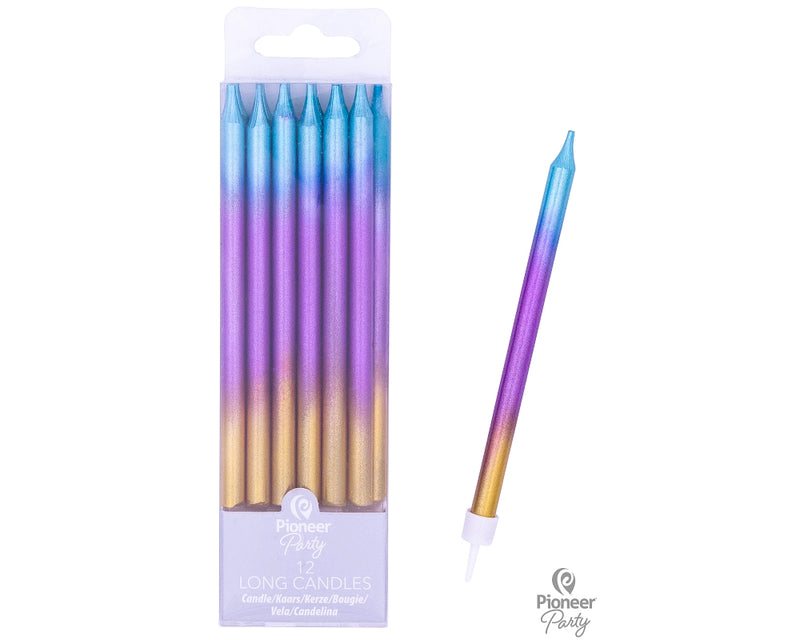 Qualatex 15829 rainbow ombre long candles