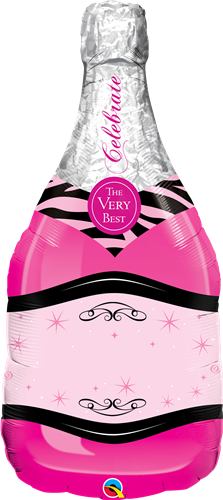 Qualatex 15844 Celebrate Pink Bubbly Wine
