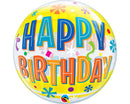 Single Bubble Birthday Fun and Yellow Bands