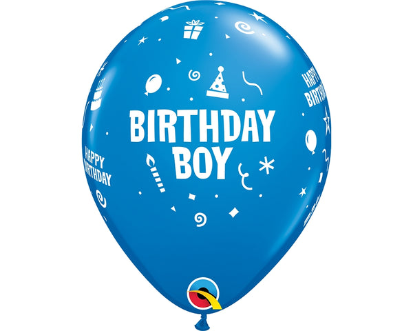 11" RETAIL LATEX BIRTHDAY BOY (6 BAGS OF 6 BALLOONS PER BAG)