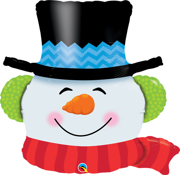 Qualatex 19040 Smilin Snowman Foil