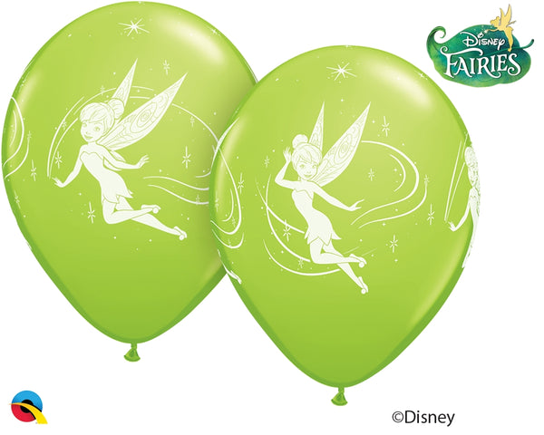 12" RETAIL LATEX  DISNEY TINKER BELL (6 BAGS OF 6 BALLOONS PER BAG)
