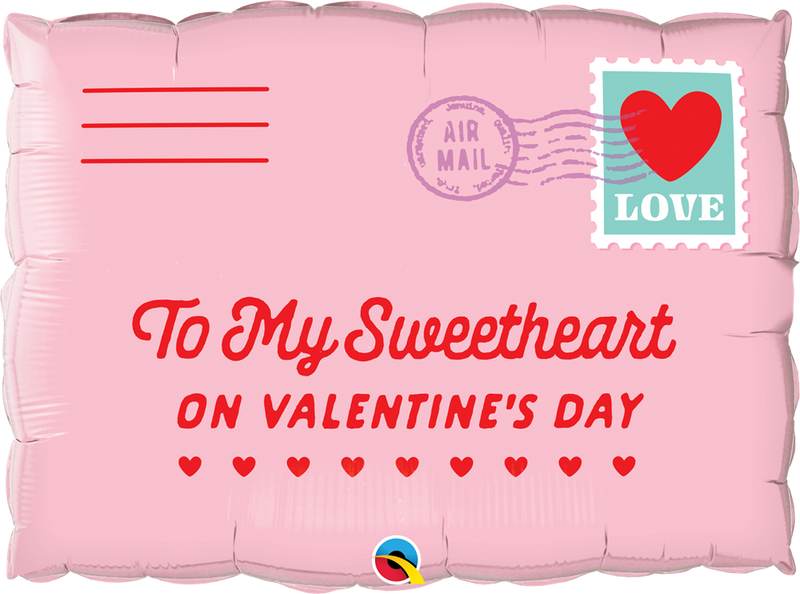 Qualatex 21085 Addressed To My Sweetheart Foil