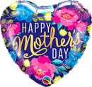 Qualatex 21541 Mothers Day Colorful Peonies Foil