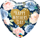 Qualatex 21547 Mothers Day Pink & Blue Roses Foil