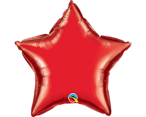 Qualatex 22883 4" Star Ruby Red Foil