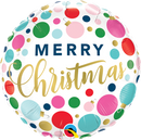 Qualatex 23318 Christmas Dots and Ornaments Foil