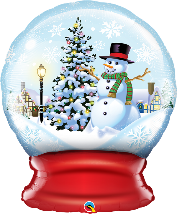 Qualatex 23494 Christmas Snow Globe Foil