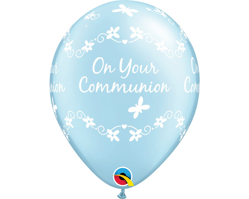 On Your Communion Pearl Light Blue Latex