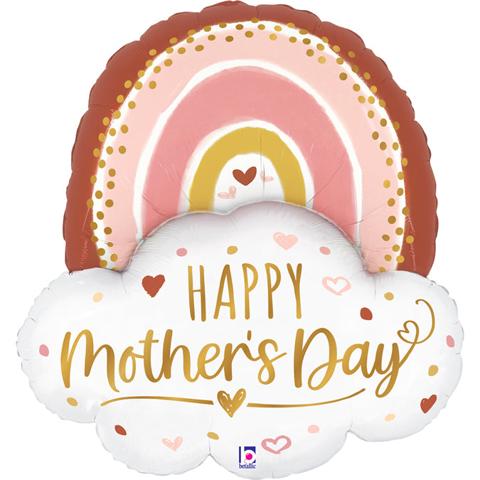 26" BOHO MOTHER'S DAY RAINBOW FOIL