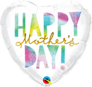 18" HEART MOTHER'S DAY WATERCOLOUR LETTERS FOIL