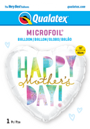 18" HEART MOTHER'S DAY WATERCOLOUR LETTERS FOIL
