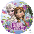 18" ROUND FROZEN HAPPY BIRTHDAY FOIL