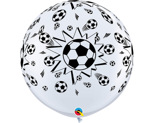 Qualatex 29204 3ft Round Soccer Balls Latex