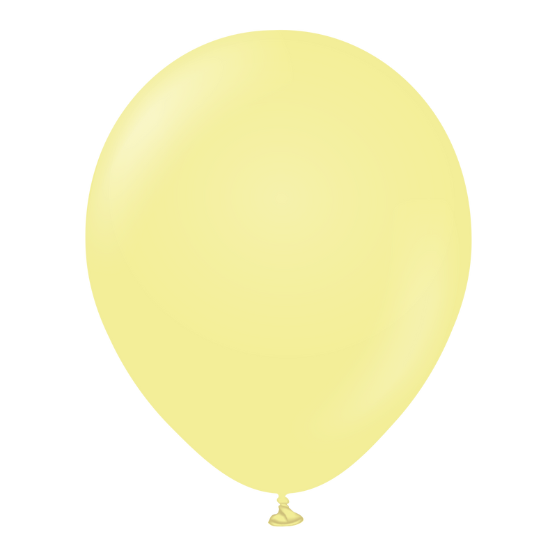 12" KALISAN MACARON YELLOW LATEX (100 PER BAG)