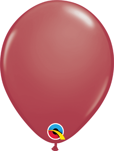 5" QUALATEX SOLID CRANBERRY LATEX (100 PER BAG)