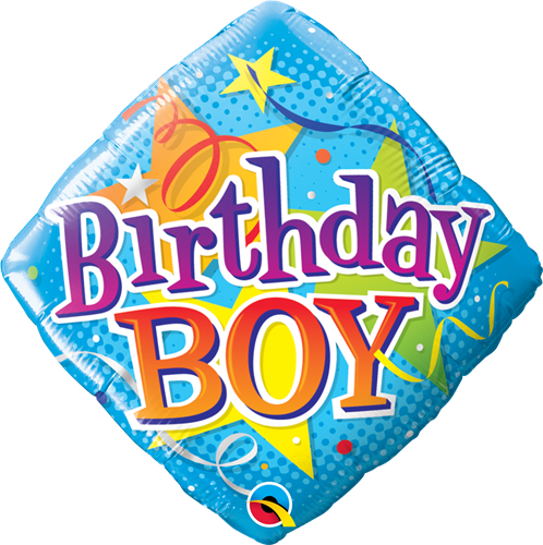 18" Birthday Boy Stars