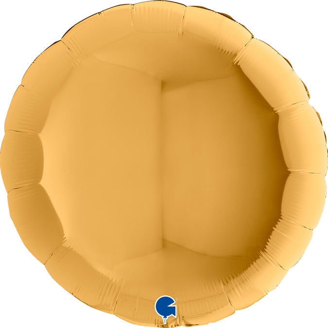 36" ROUND GOLD FOIL