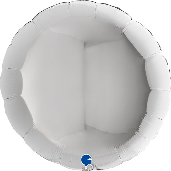 36" ROUND SILVER FOIL