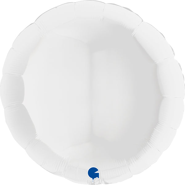36" ROUND WHITE FOIL