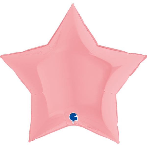 36" STAR MATTE PINK FOIL