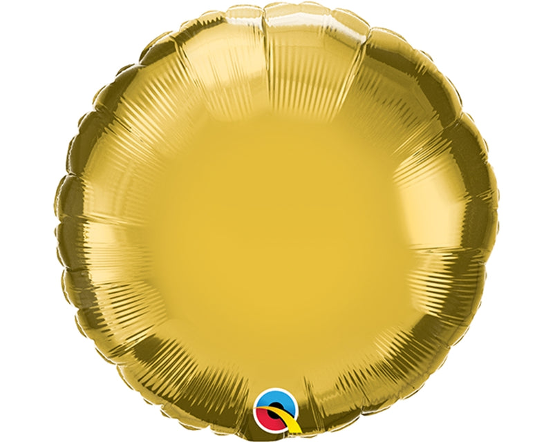 Qualatex 36335 9" Round Gold Foil