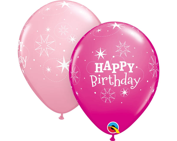 11" Round Birthday Latex Balloons