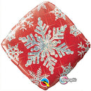Qualatex 40093 Snowflake Red Foil