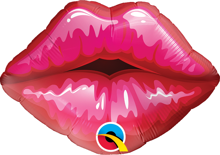 Qualatex 40213 Red Kissey Lips Mini Foil