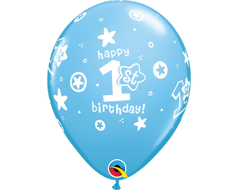 Qualatex 41186 1st Birthday Circle Stars Latex